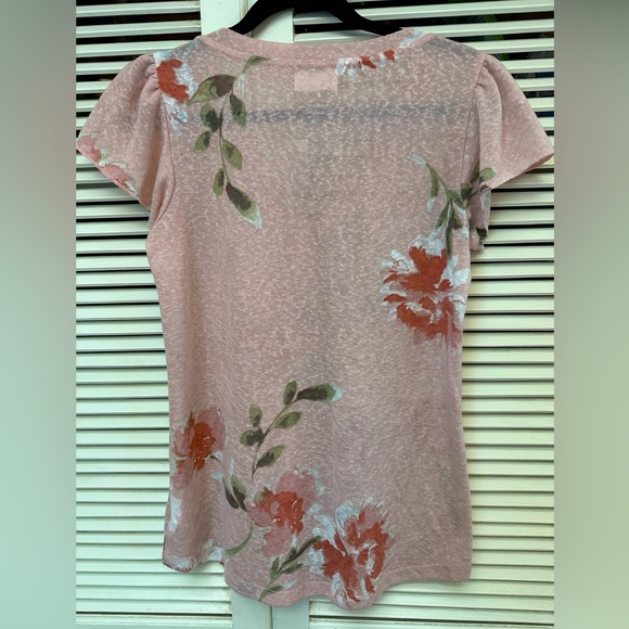 Maurices Pink Floral Shirt Size Small - Picture 2 of 8